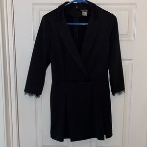 Venus Dressy Black Romper Size 6